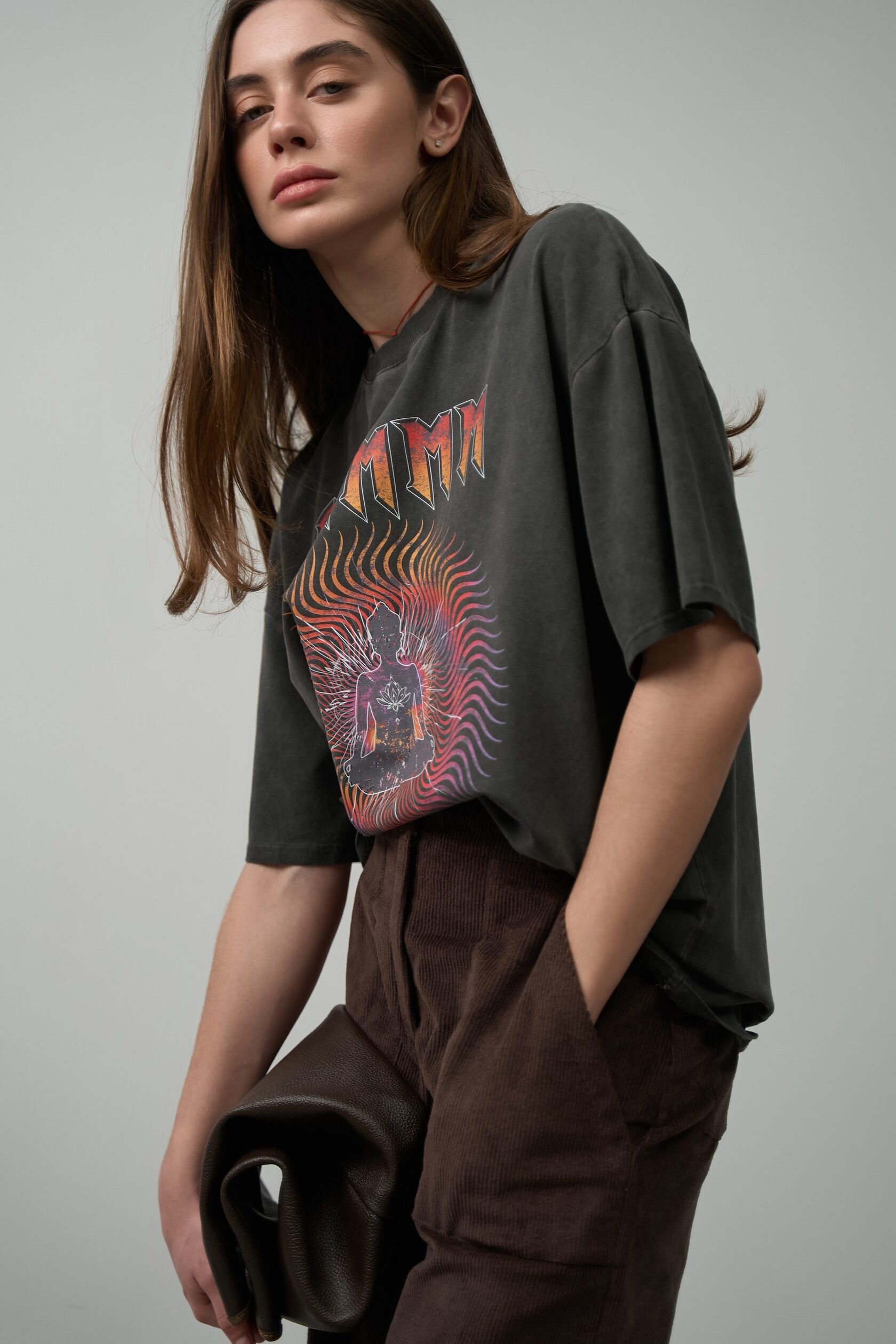 Футболка МАNTRA з вареної бавовни Графіт виварений, STD(Сандарт)