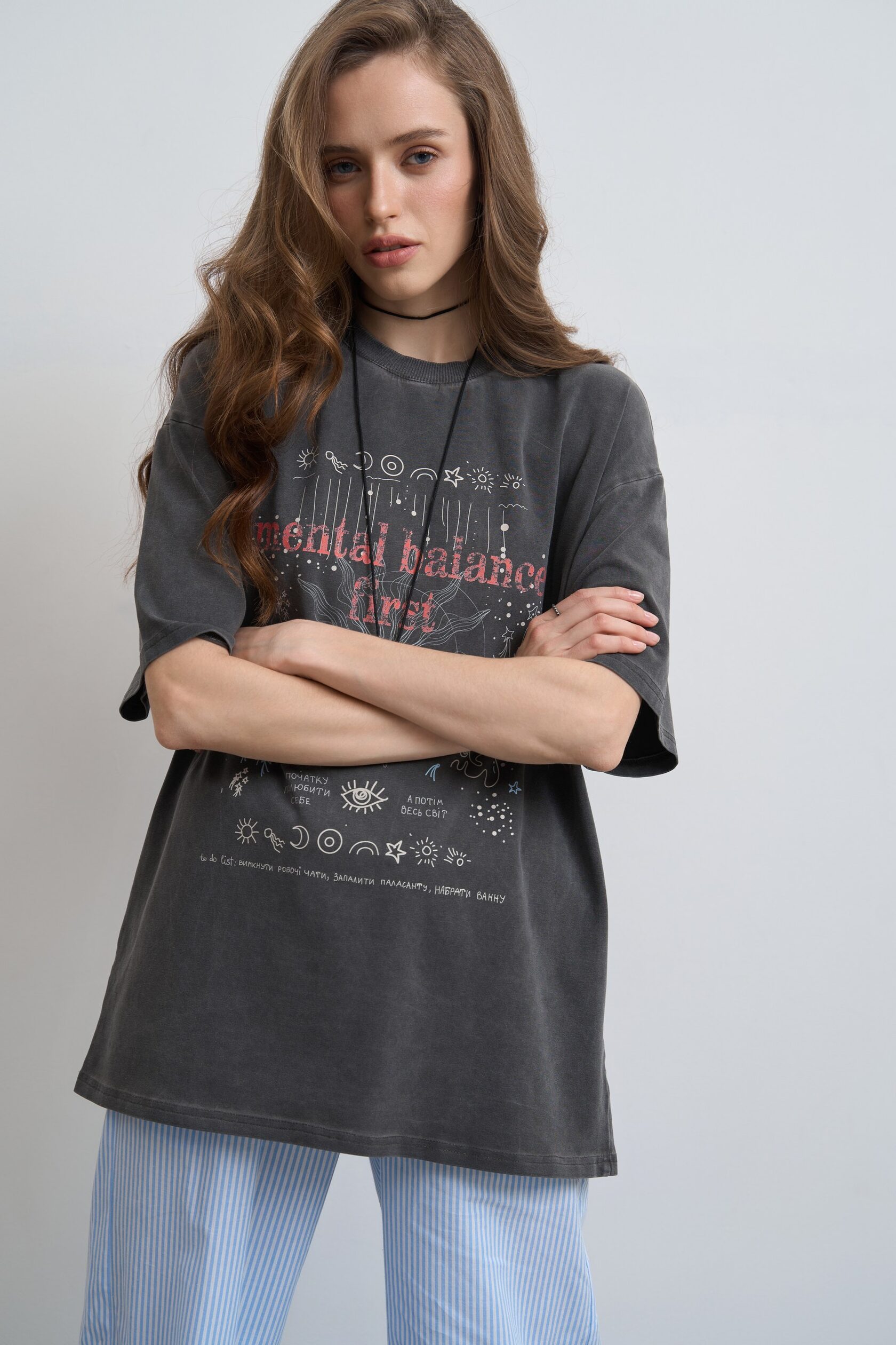 Футболка з вареної бавовни BALANSE 