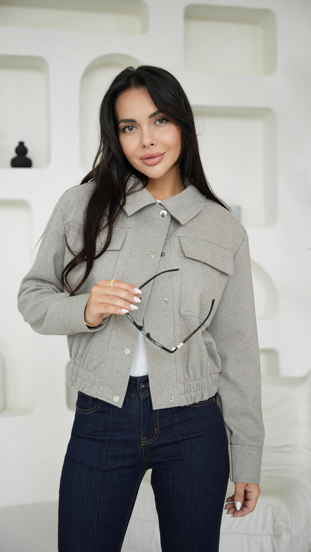 Бомбер BOMBEI Бежевий, STD(Сандарт)