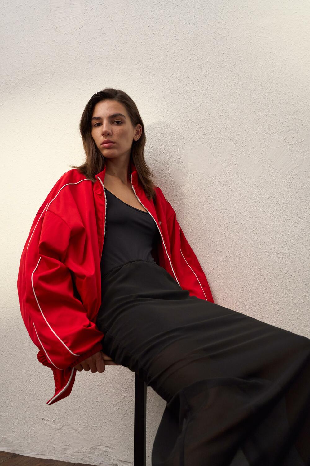 Спідниця Kapsula  міді напівпрозора Чорний, ХS