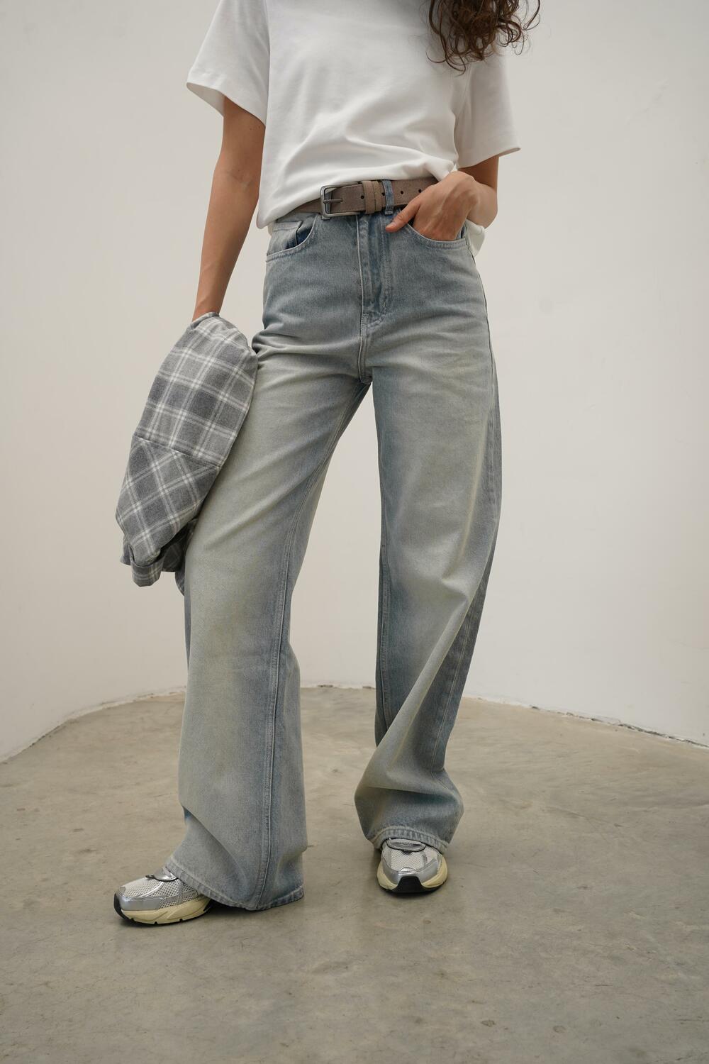 Джинси ПРЯМОГО КРОЮ RH-24-0191 Блакитний DENIM, 42