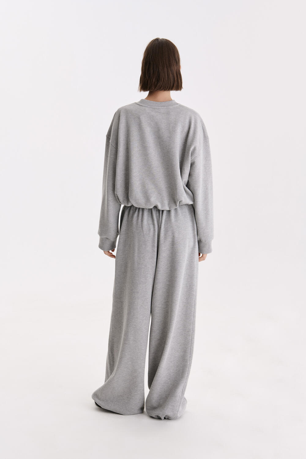 Джогери обємного крою STAGE Сірий меланж, M