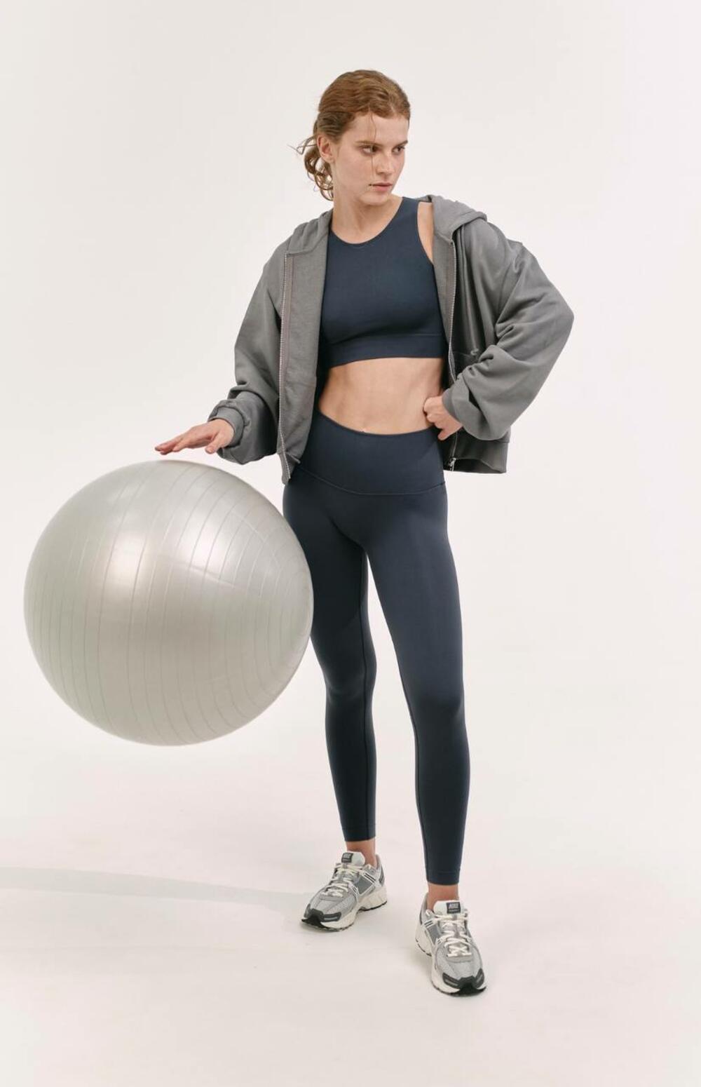 Лосини SPORT з пуш-ап ефектом Сіро-блакитний, M/L