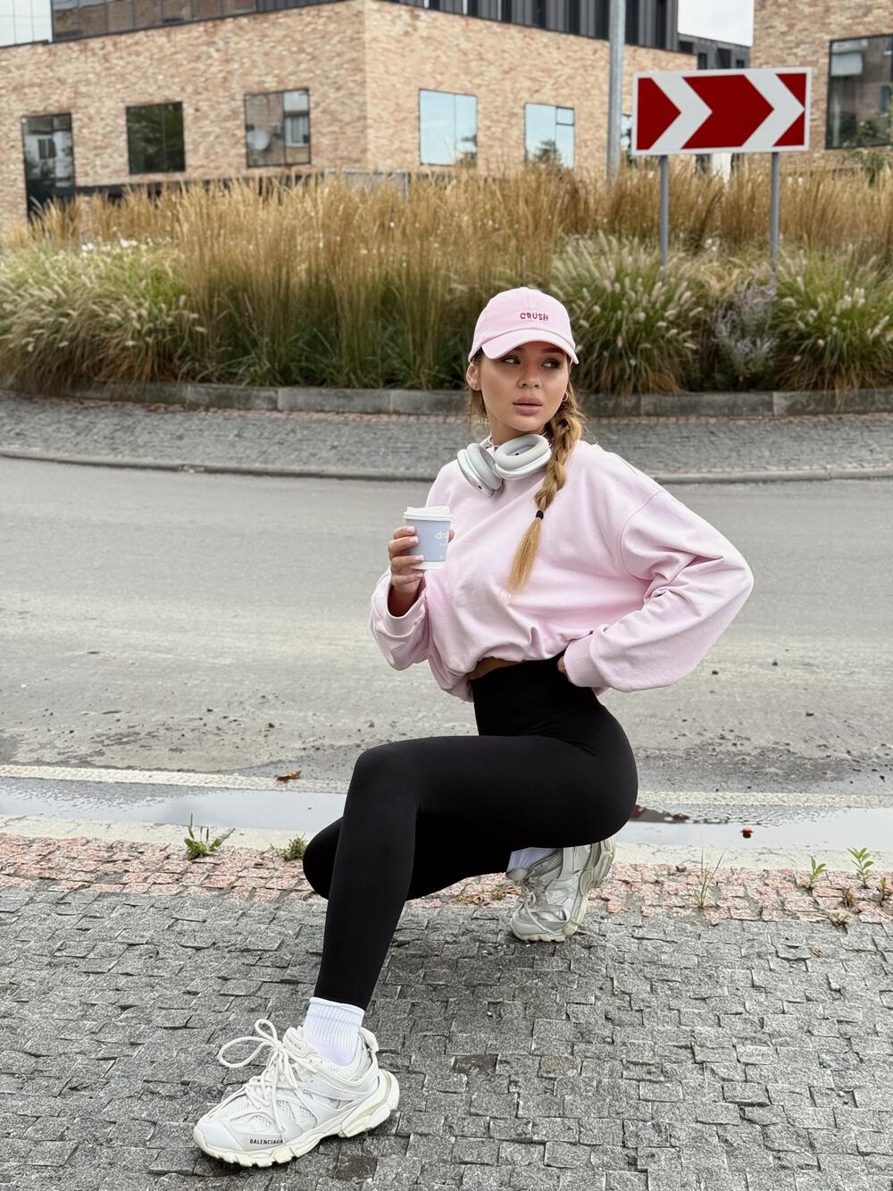 Лосини SPORT з пуш-ап ефектом Чорний, XS/S