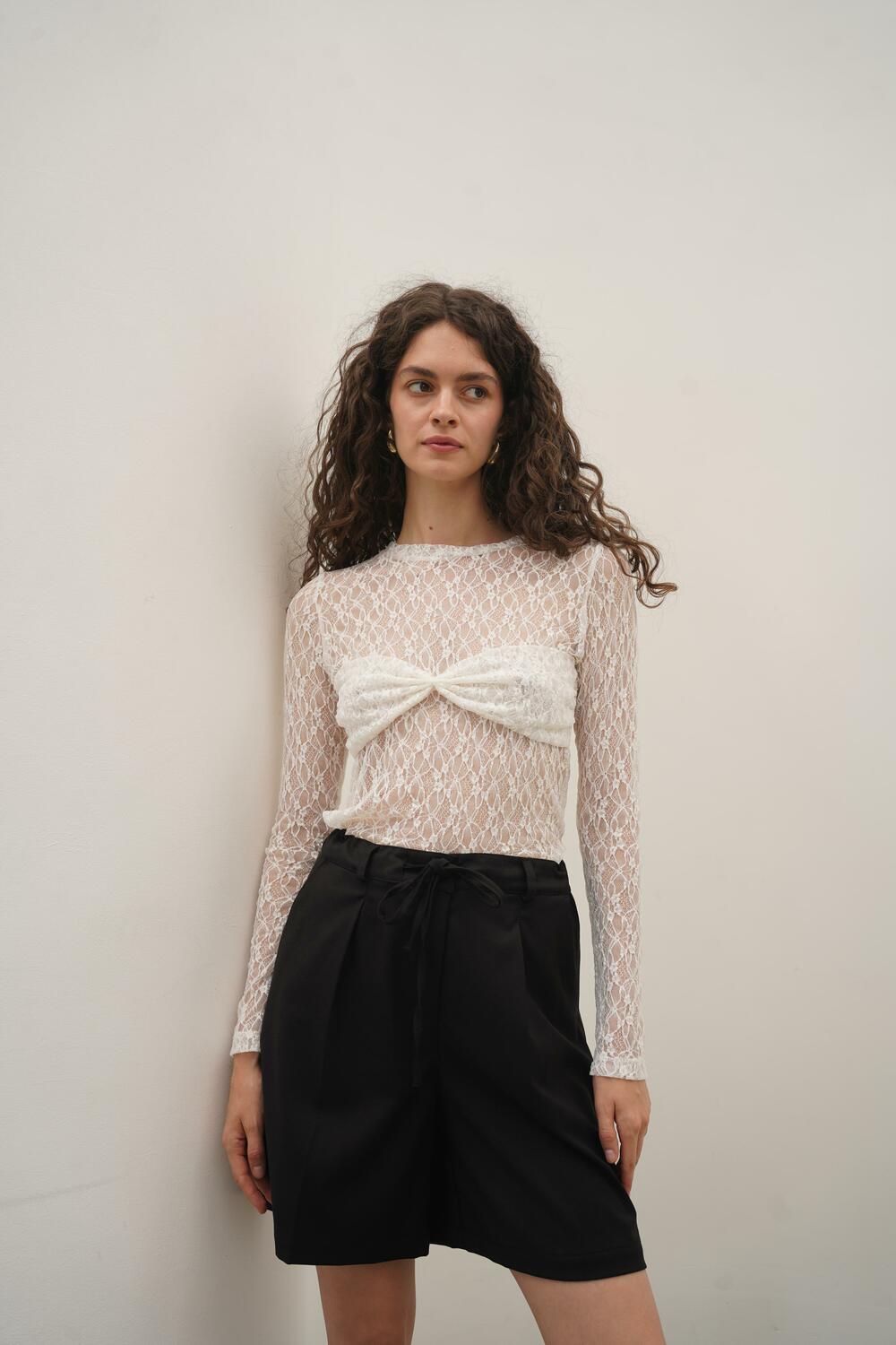 Лонгслів МУШЛЯ Білий, M