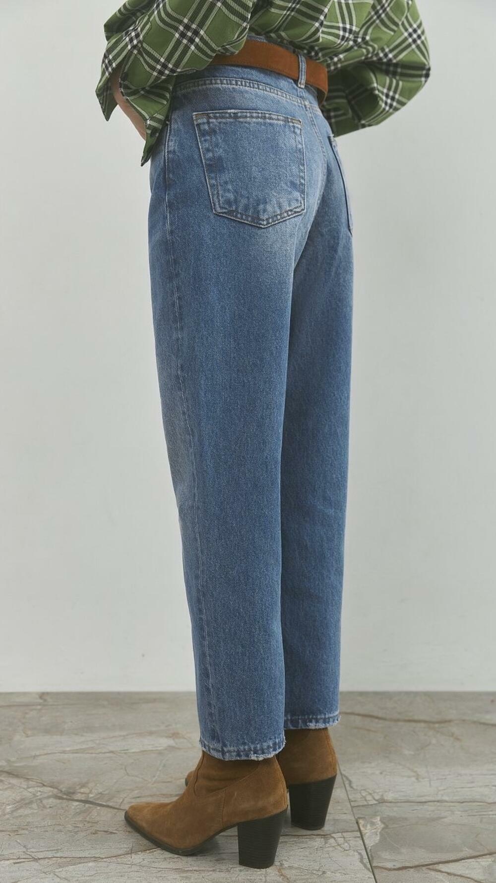 Джинси МОМ 2494 Сельві Синій денім, 42