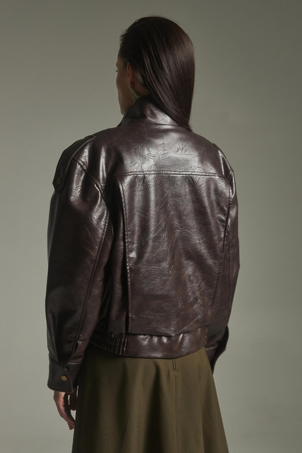 Бомбер ЕШАЛІН Шоколадний, XS/S