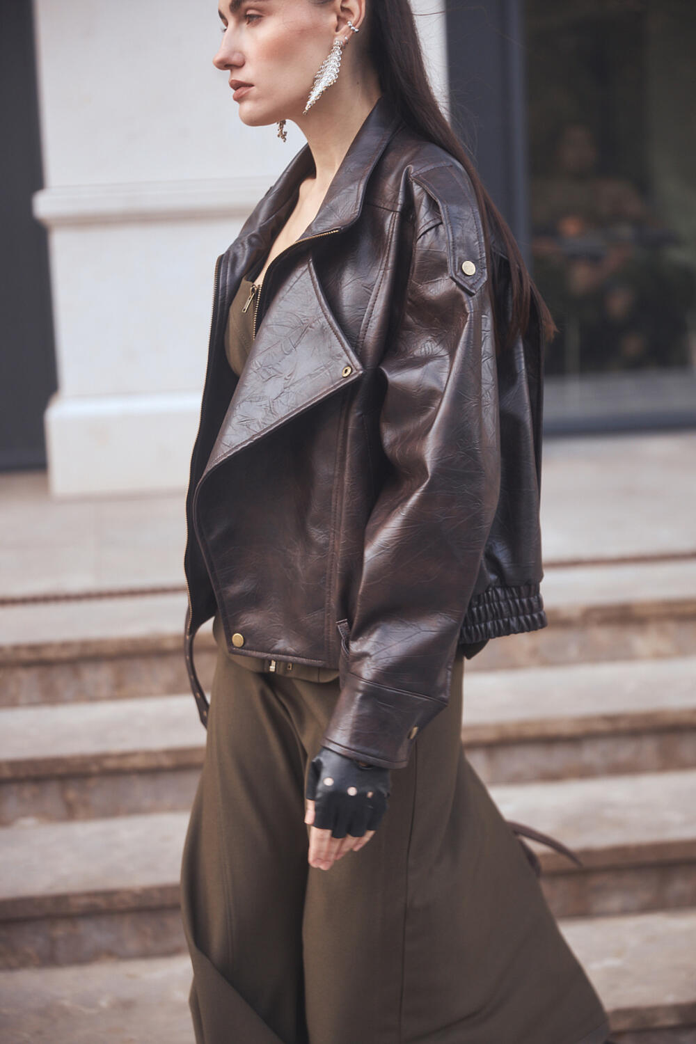 Бомбер ЕШАЛІН Шоколадний, XS/S