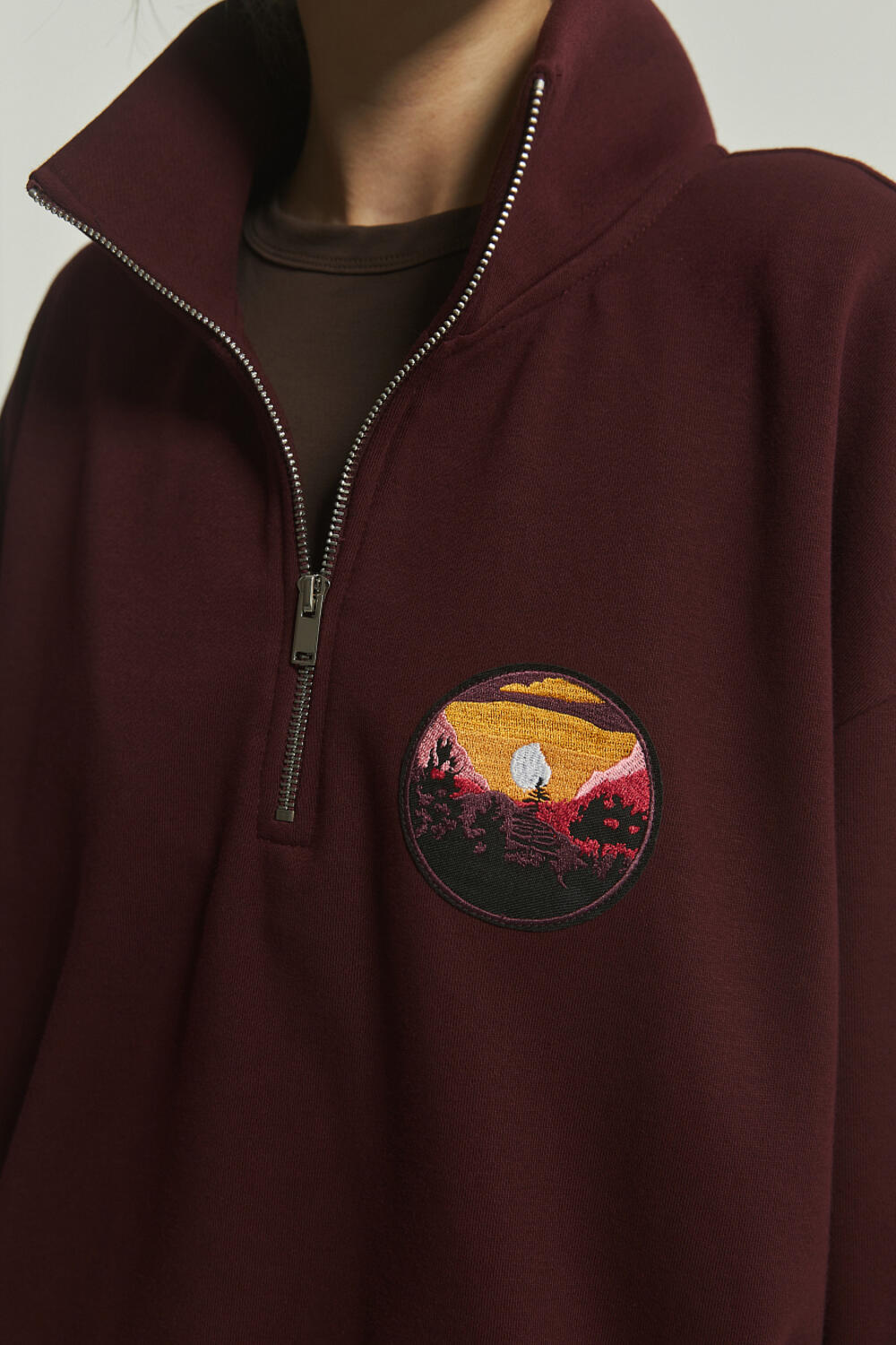 Світшот АЛЬПІС Вишневий, ХS