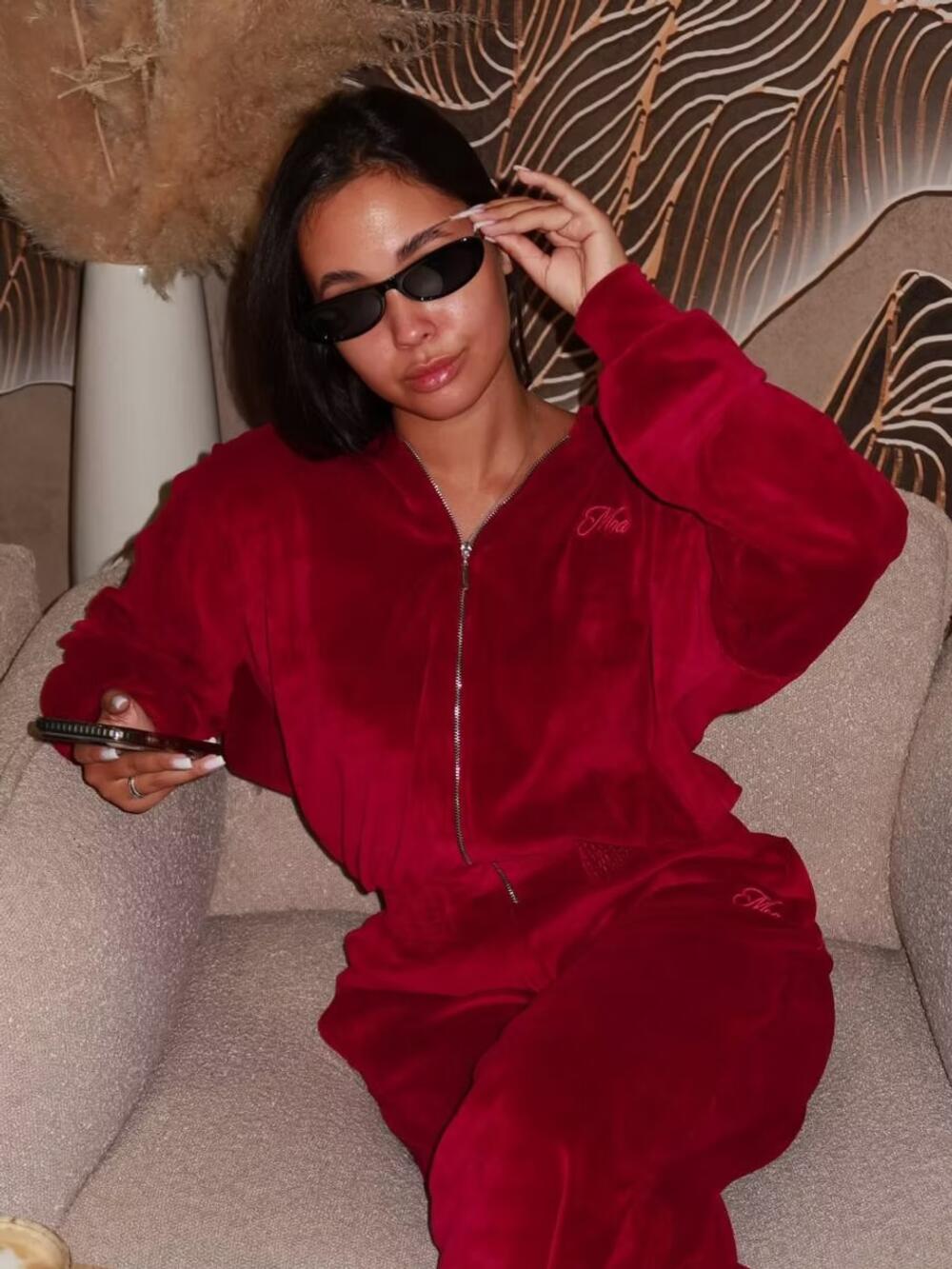 Спортивний костюм  MOA Вишневий, M/L