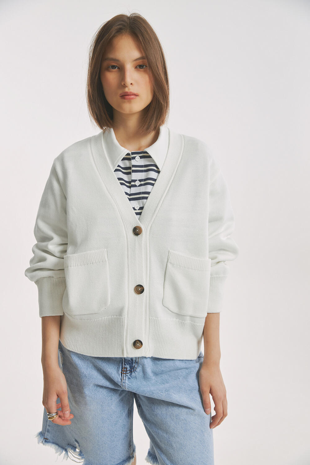 Кардиган ЛОЙД Молочний, XS/S