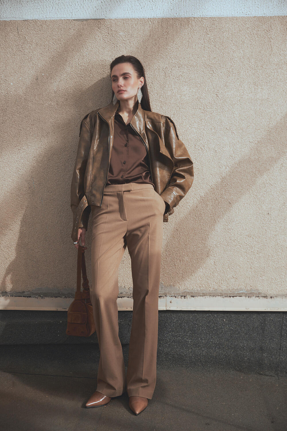 Брюки АВІРІЯ Коричневий, L