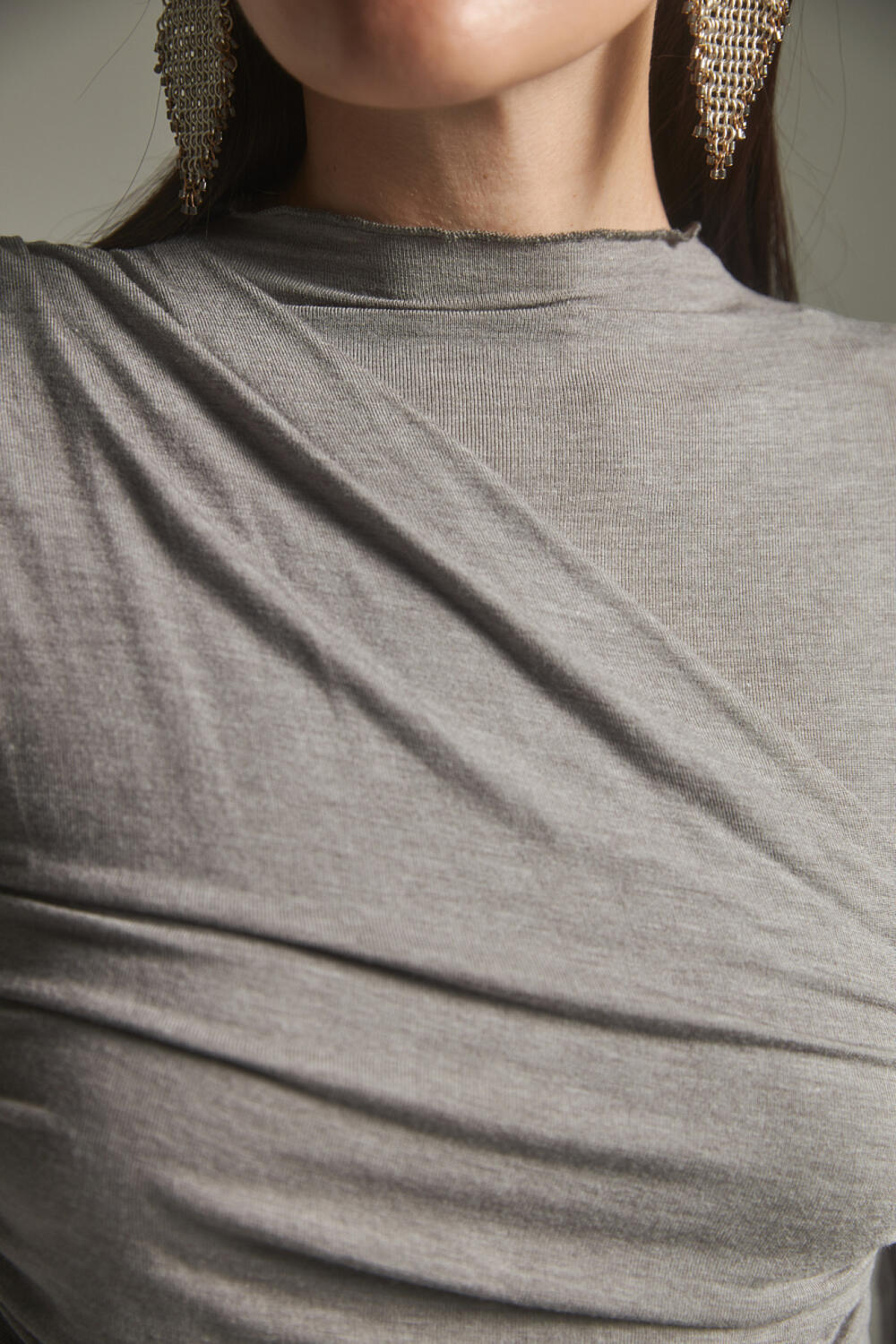 Лонгслів ЛАРІН Сірий, S