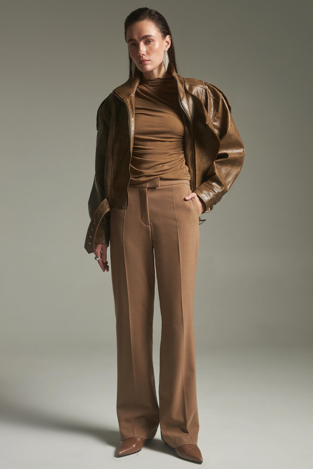 Брюки АВІРІЯ Коричневий, M