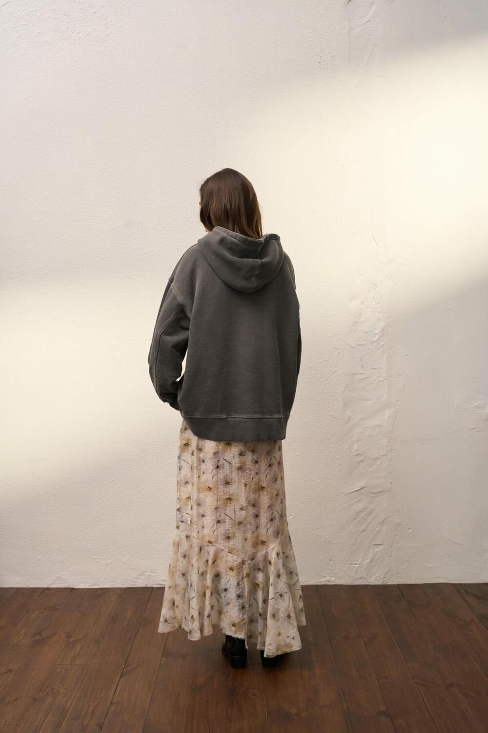 Худі вільного крою з лазерним напиленням Magnetism Графіт виварений, XS/S