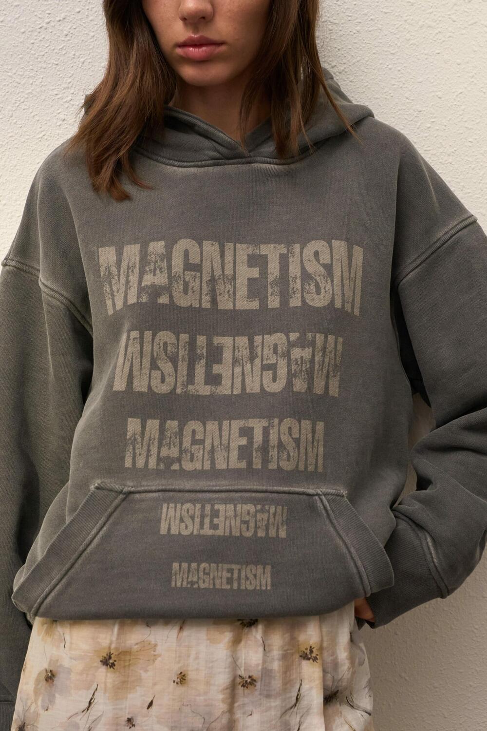 Худі вільного крою з лазерним напиленням Magnetism 