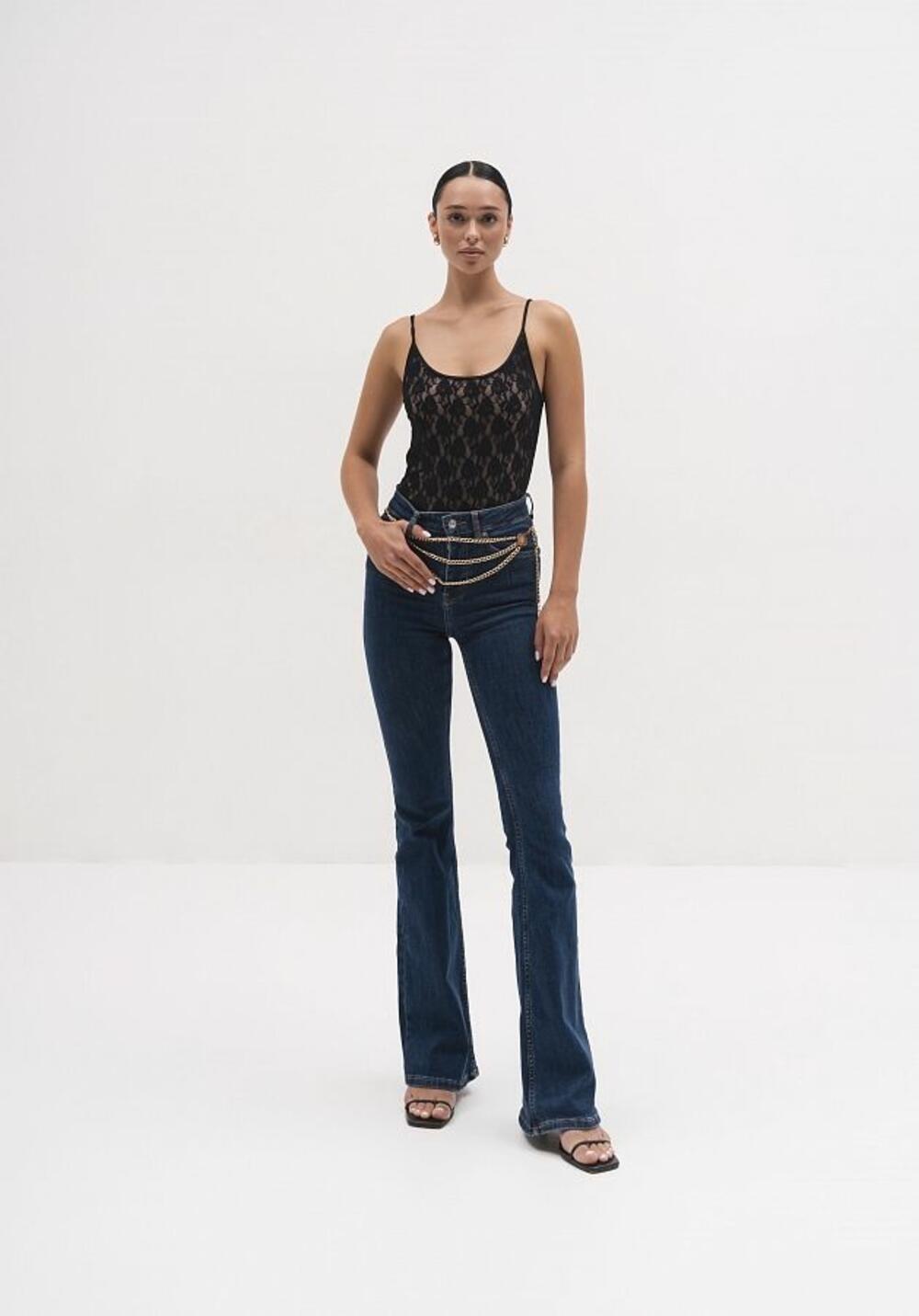 Майка МЕРЕЖИВО на брителях Чорний, ХS