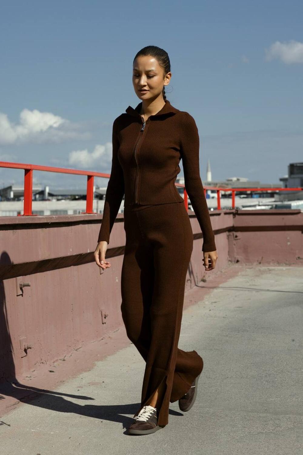 Трикотажний костюм СВЕТР ZIP 92492 