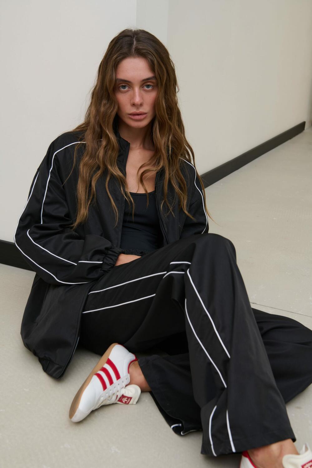 Штани в вінтажному стилі Track Чорний, M