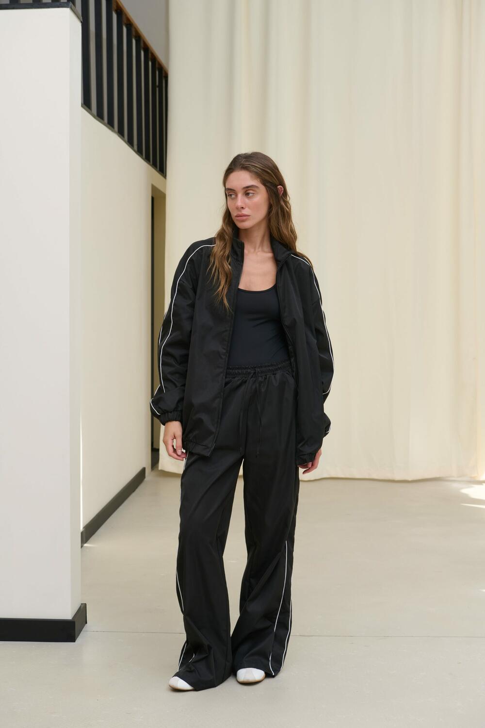 Штани в вінтажному стилі Track Чорний, M