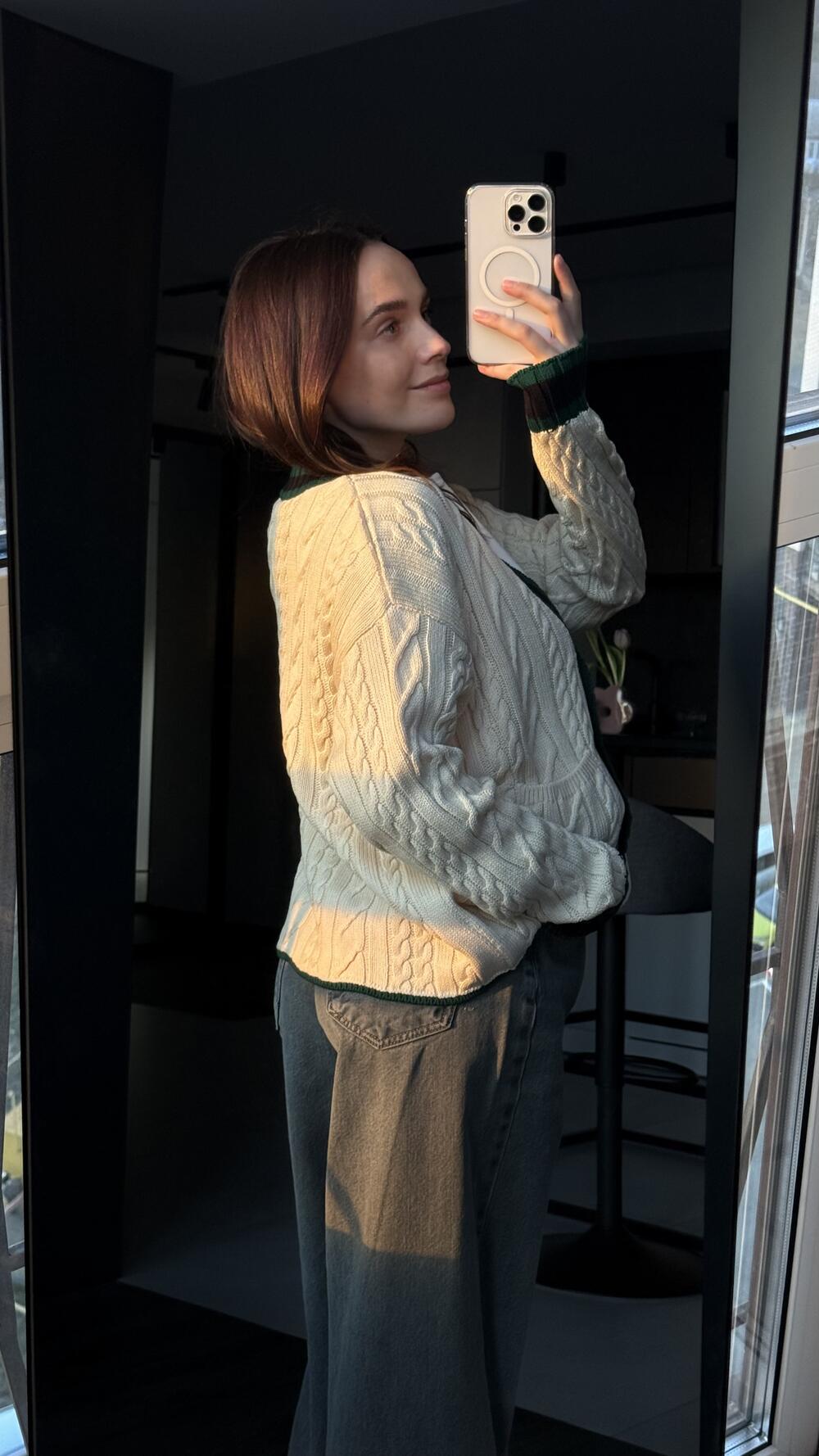 Кардиган 60950 Беж, STD(Сандарт)