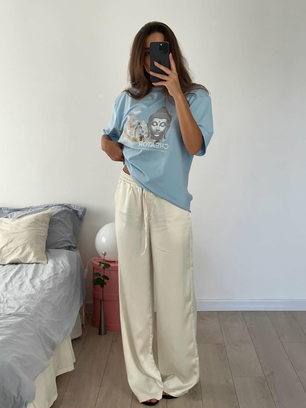 Футболка з вареної бавовни  Creator Блакитний, L