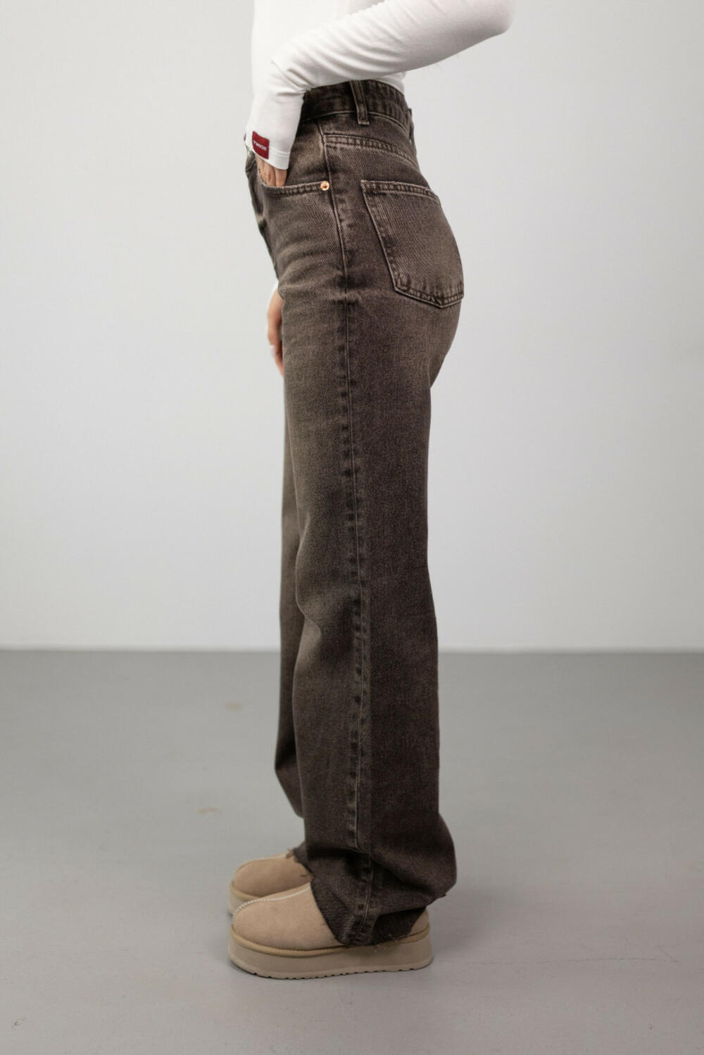 ДЖИНСИ WIDE LEG КОРИЧНЕВІ WL 583 Шоколадний, 34