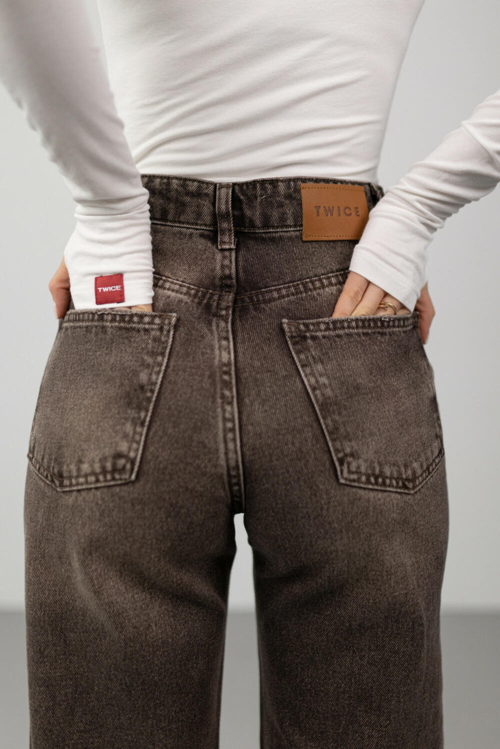 ДЖИНСИ WIDE LEG КОРИЧНЕВІ WL 583 Шоколадний, 40