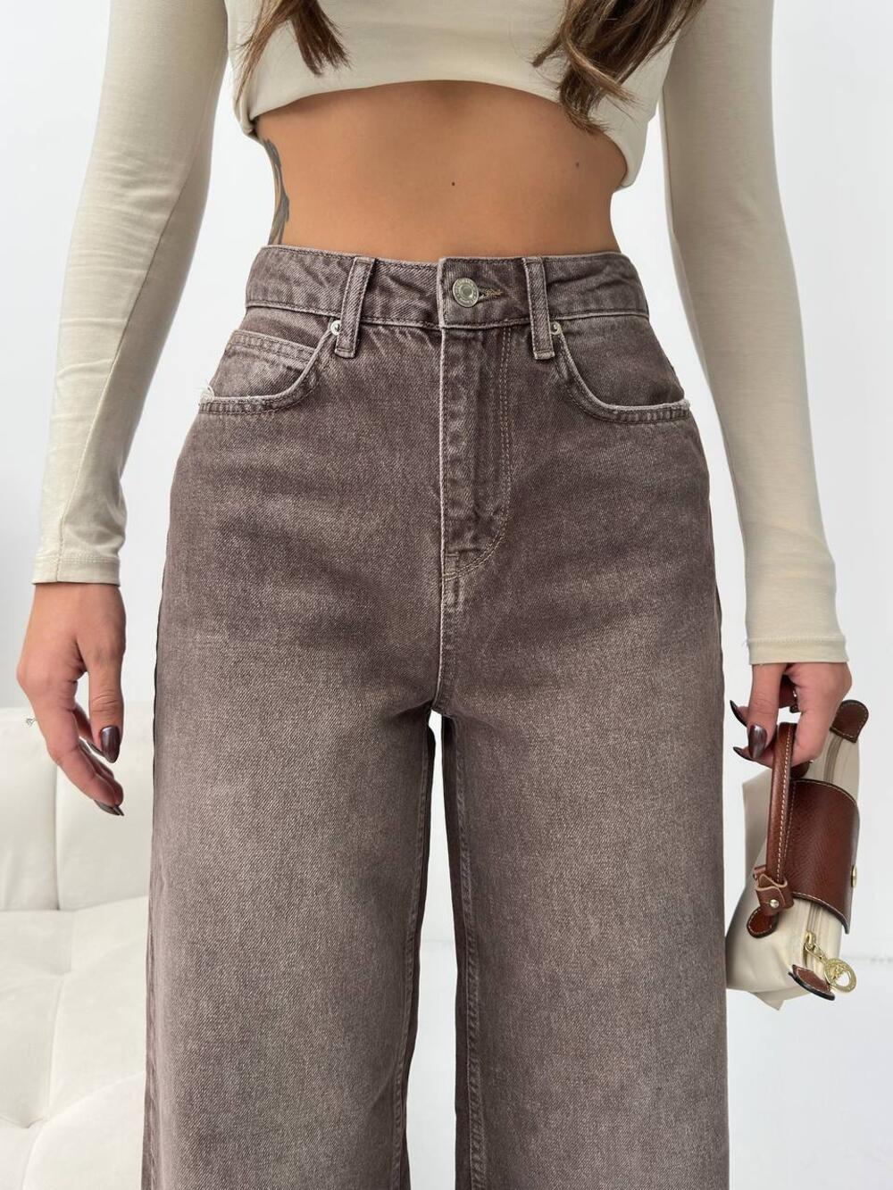 Джинси 2012-1536 WIDE LEG Шоколадний, 36