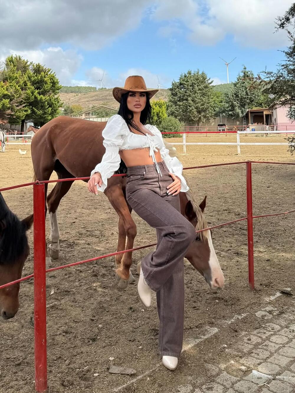 Джинси 1025-1530 WIDE LEG Шоколадний, 36