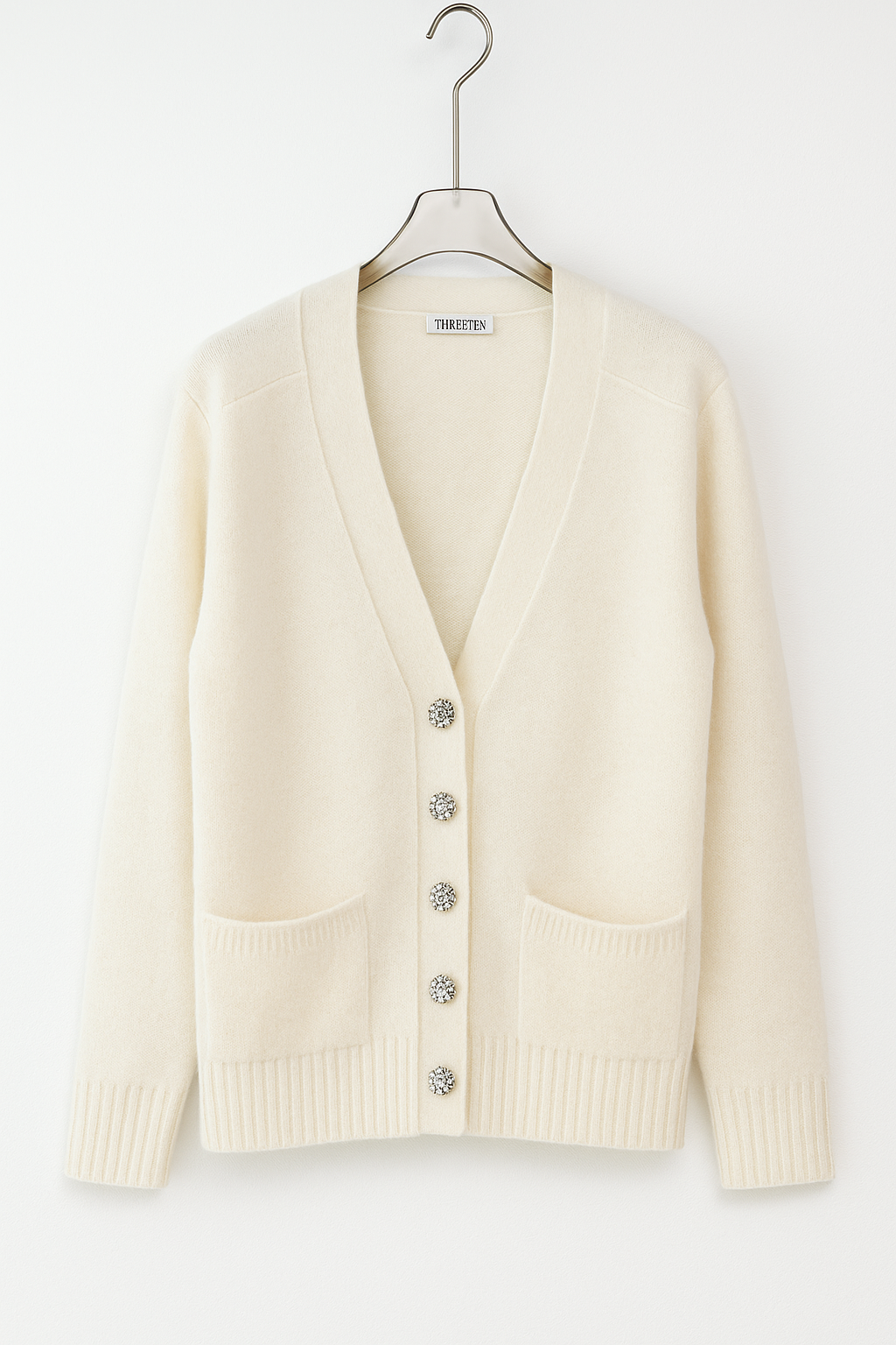 Кардиган 60269 Білий, STD(Сандарт)