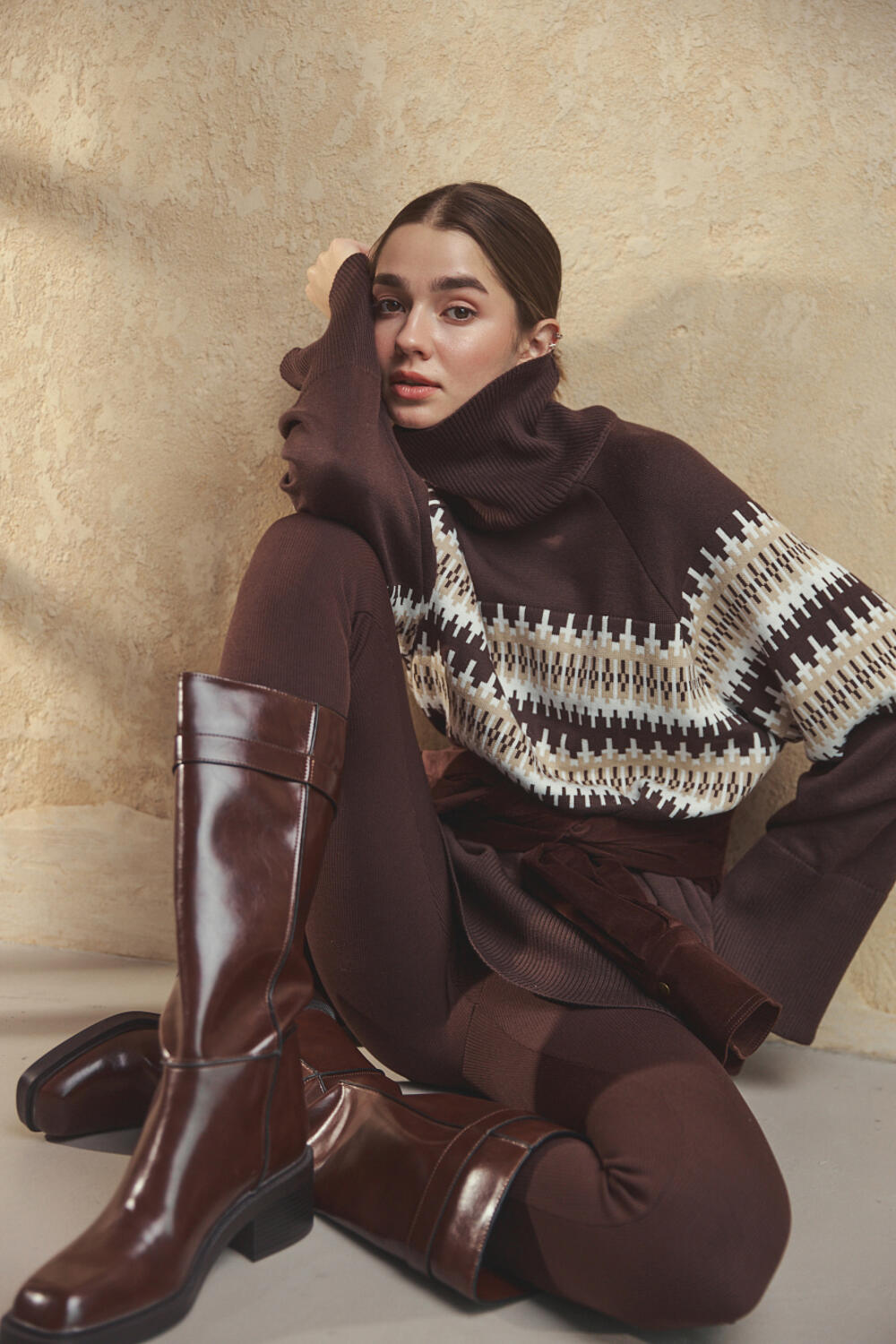 Светр РІАМІР Шоколадний, M/L