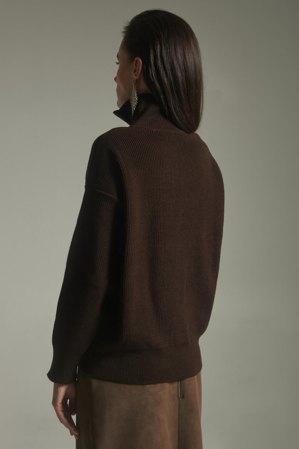 Джемпер  ЛІНДІС Шоколадний, ХS