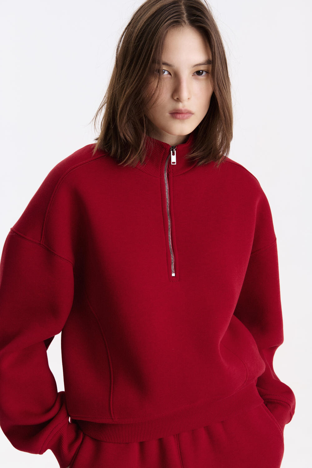 Костюм Стиль + Флорида (фліс) Бордовий, M