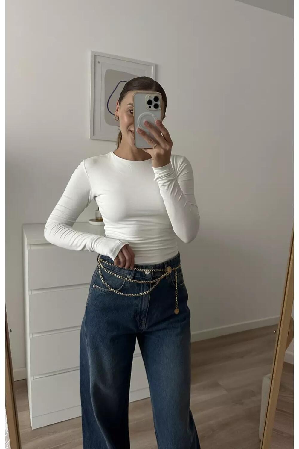 Лонгслів базовий подовжений Молочний, L