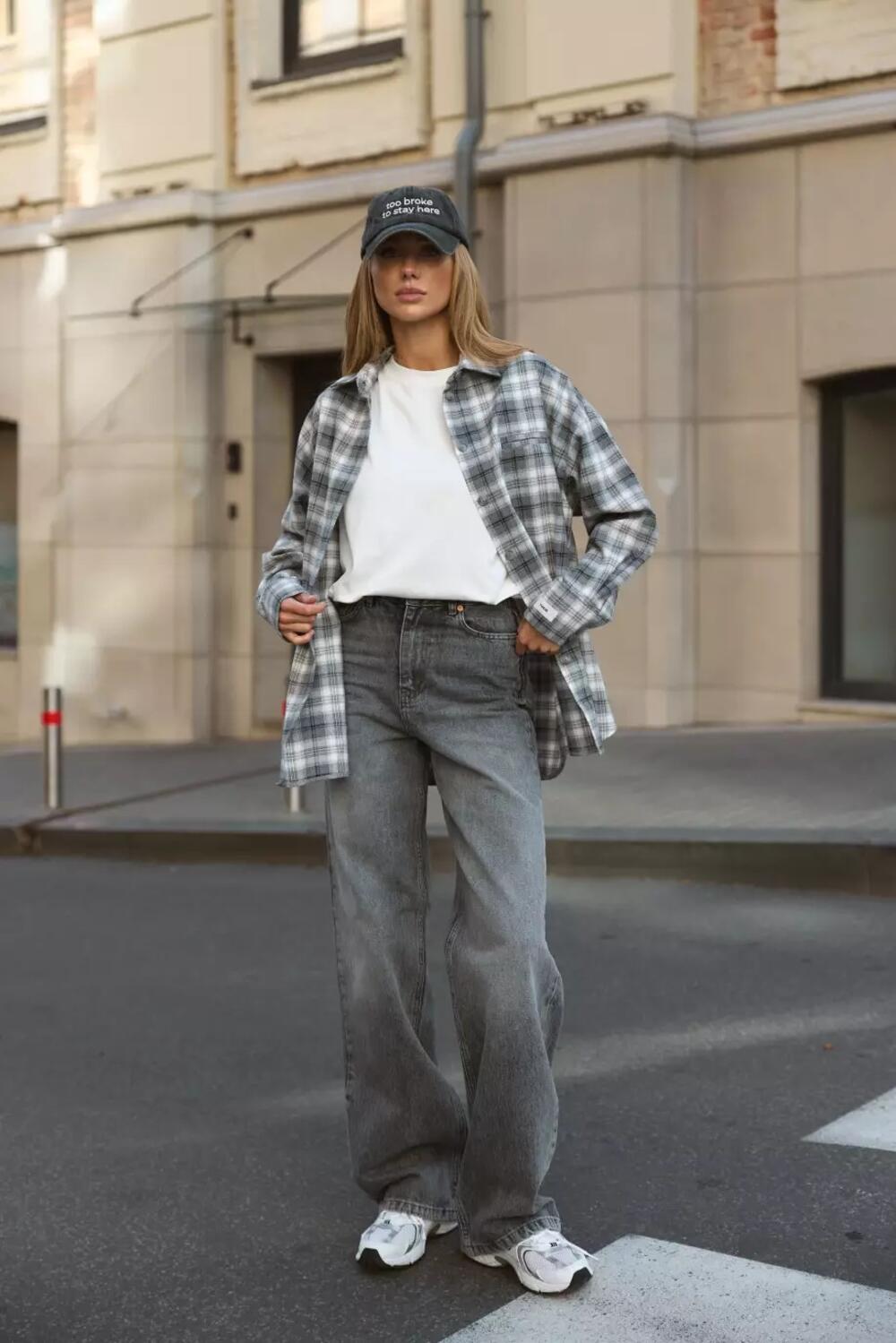 ДЖИНСИ WIDE LEG СІРИЙ WL 567 СІРИЙ  DENIM, 36