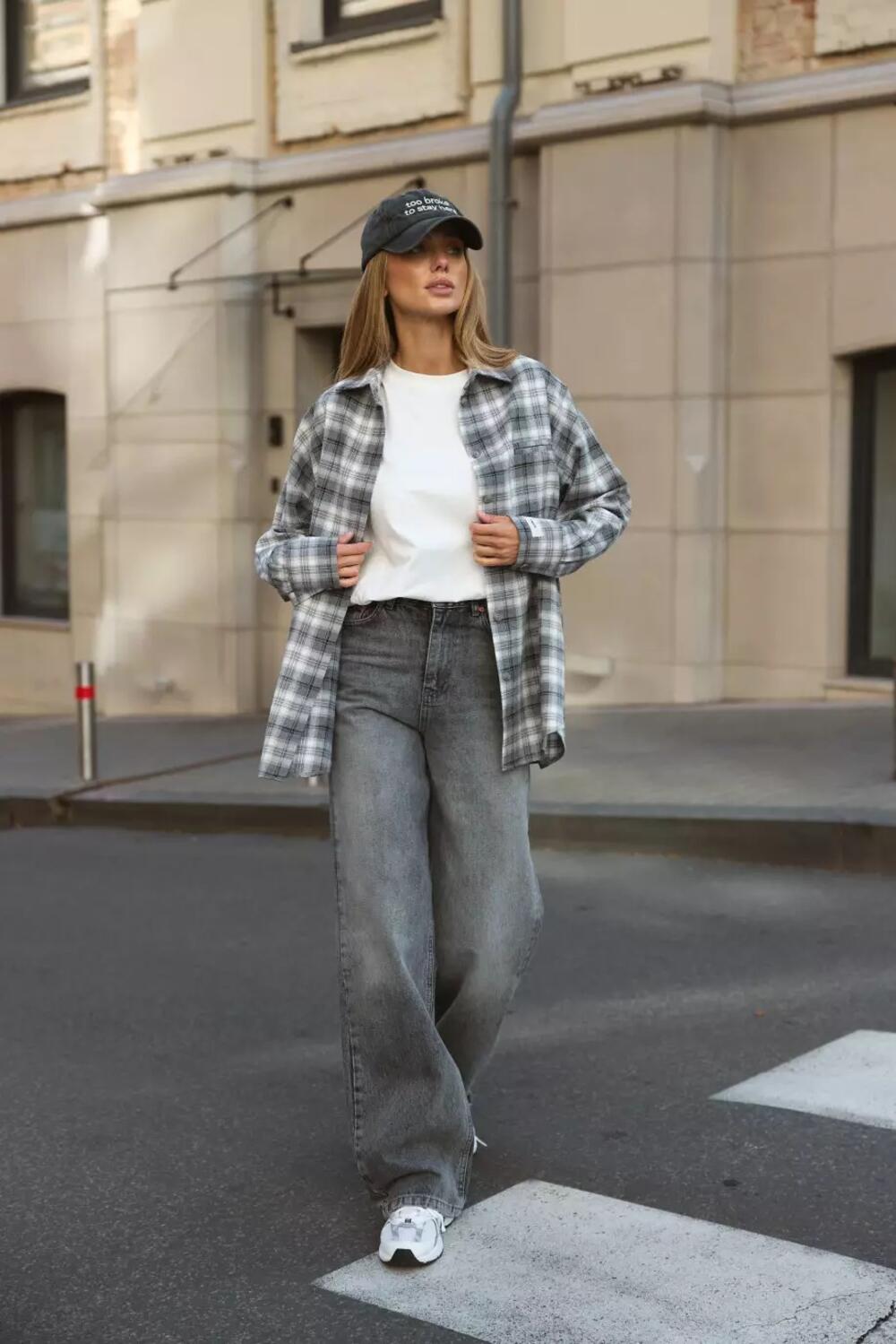 ДЖИНСИ WIDE LEG СІРИЙ WL 567 СІРИЙ  DENIM, 36