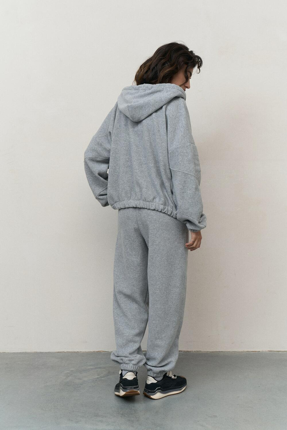 Флісовий костюм Hug Сірий меланж, ХS