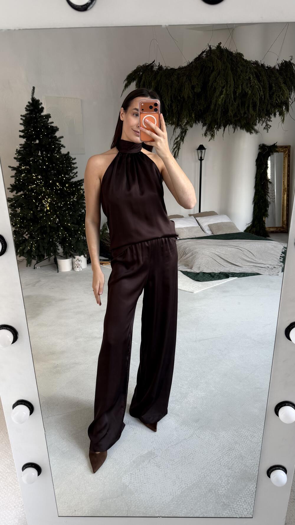 Брюки ГРЕЙС Шоколадний, M