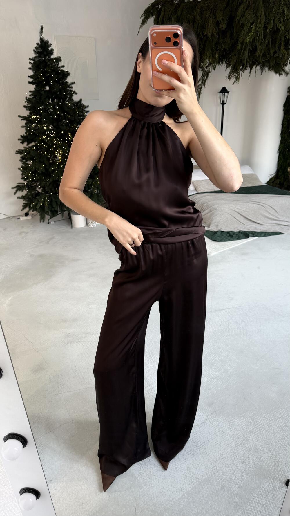 Брюки ГРЕЙС Шоколадний, ХS