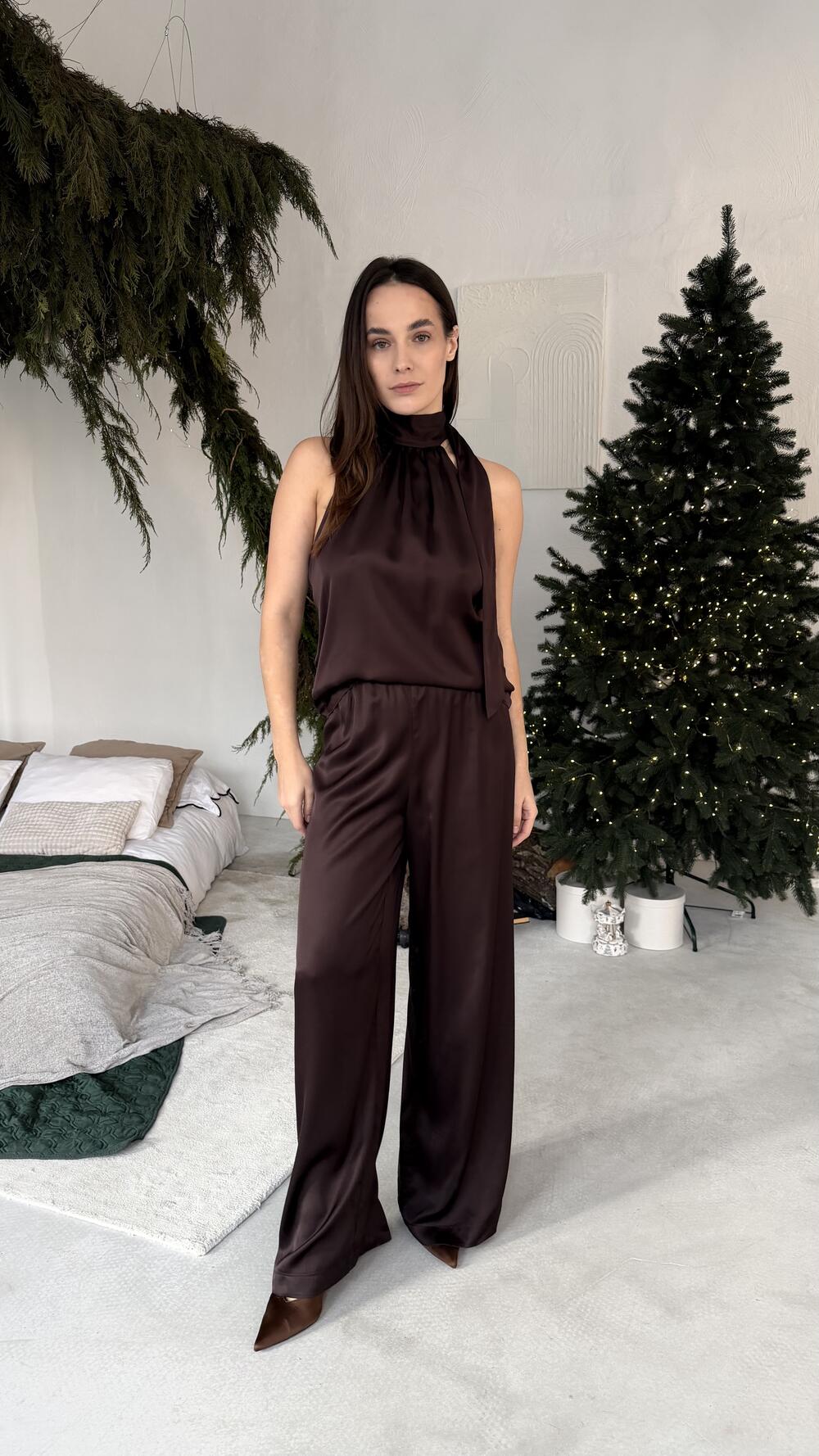 Брюки ГРЕЙС Шоколадний, ХS