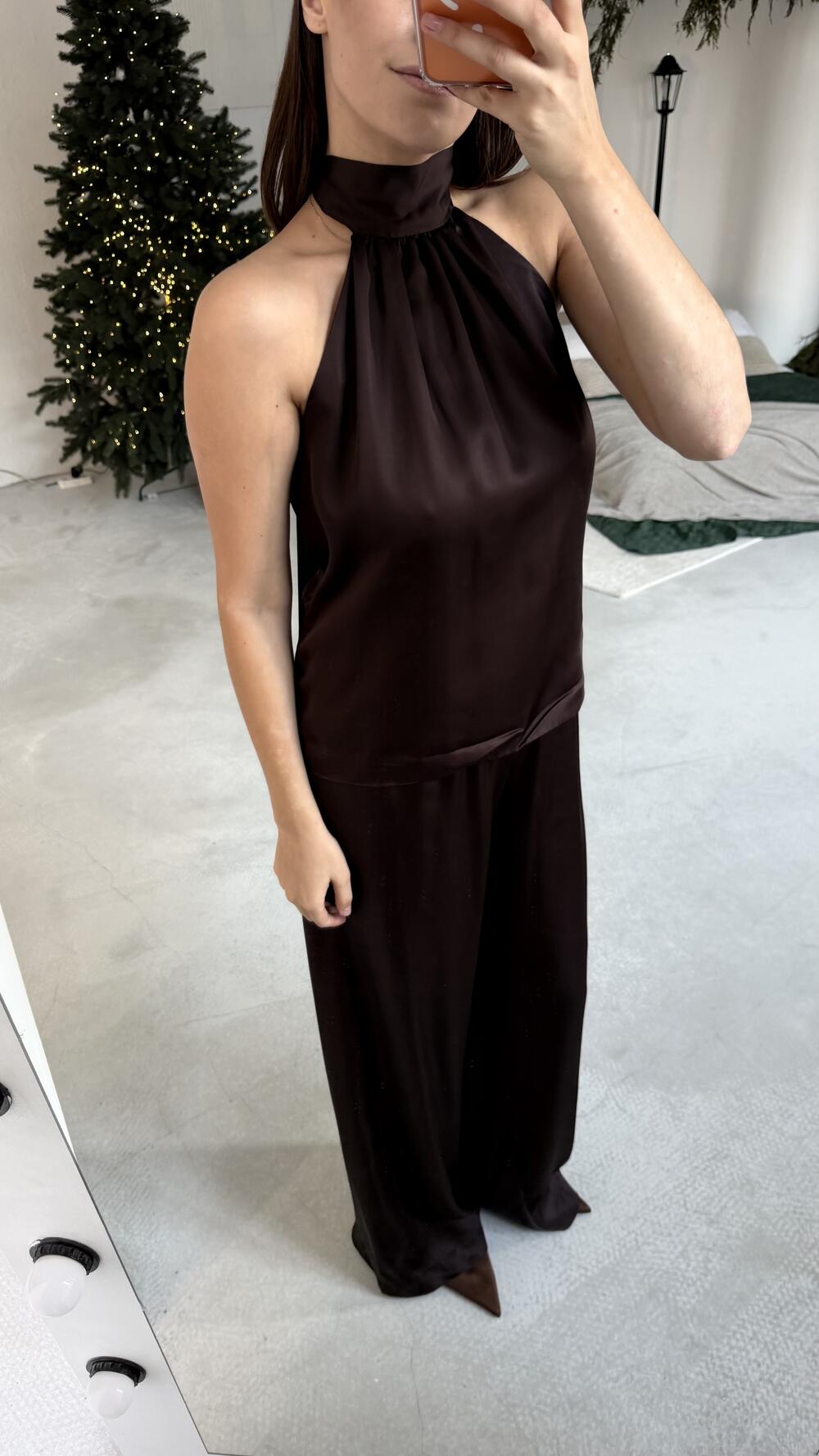 Брюки ГРЕЙС Шоколадний, ХS