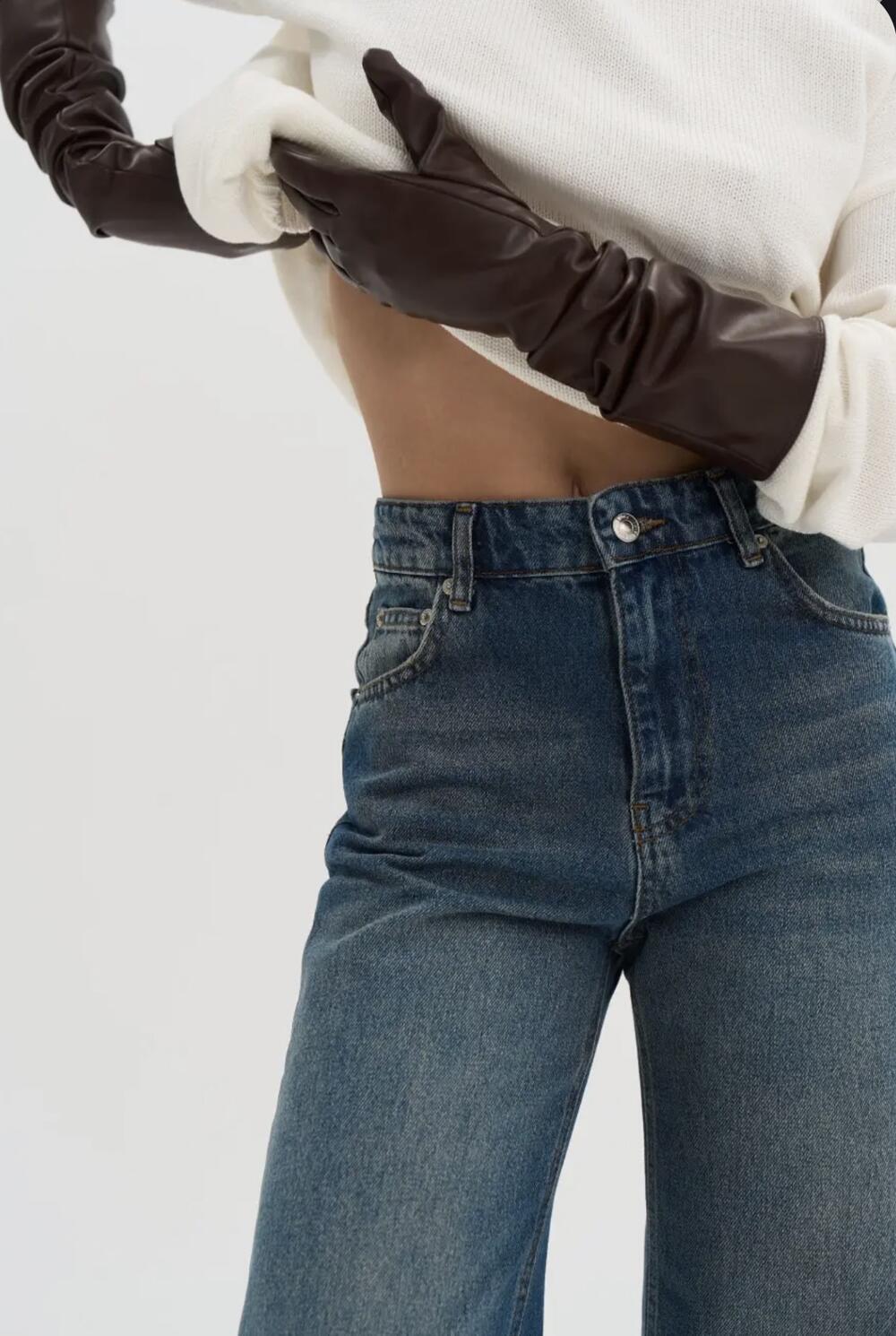 ДЖИНСИ WIDE LEG СИНІ ВІНТАЖНІ WL 594 Синій, 38