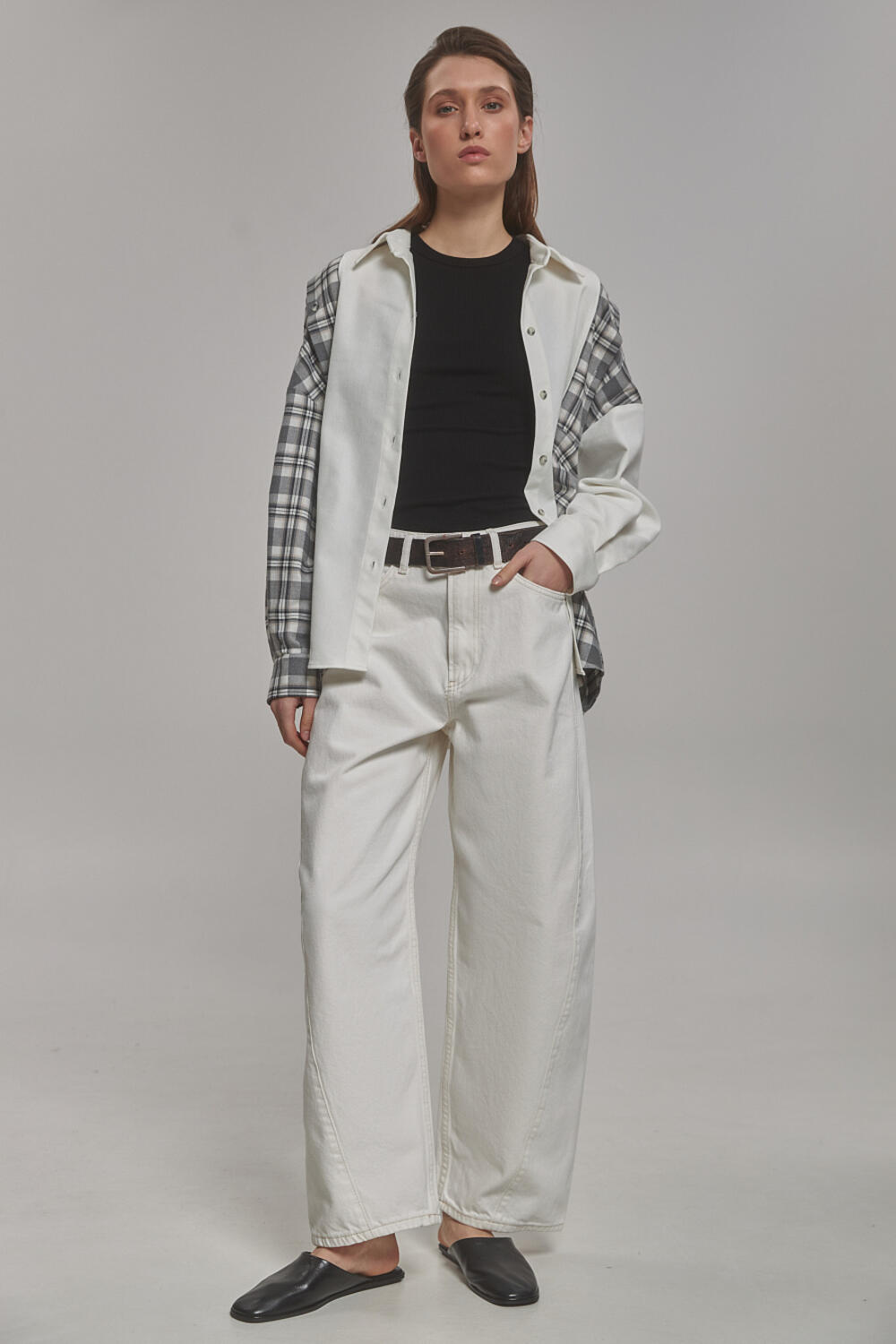 Сорочка Венель сіро-молочний, XS/S