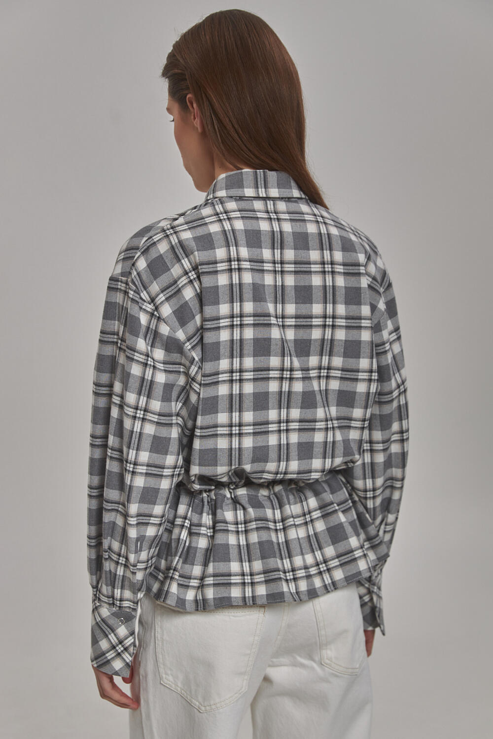 Сорочка Енбер сіро-молочний, M