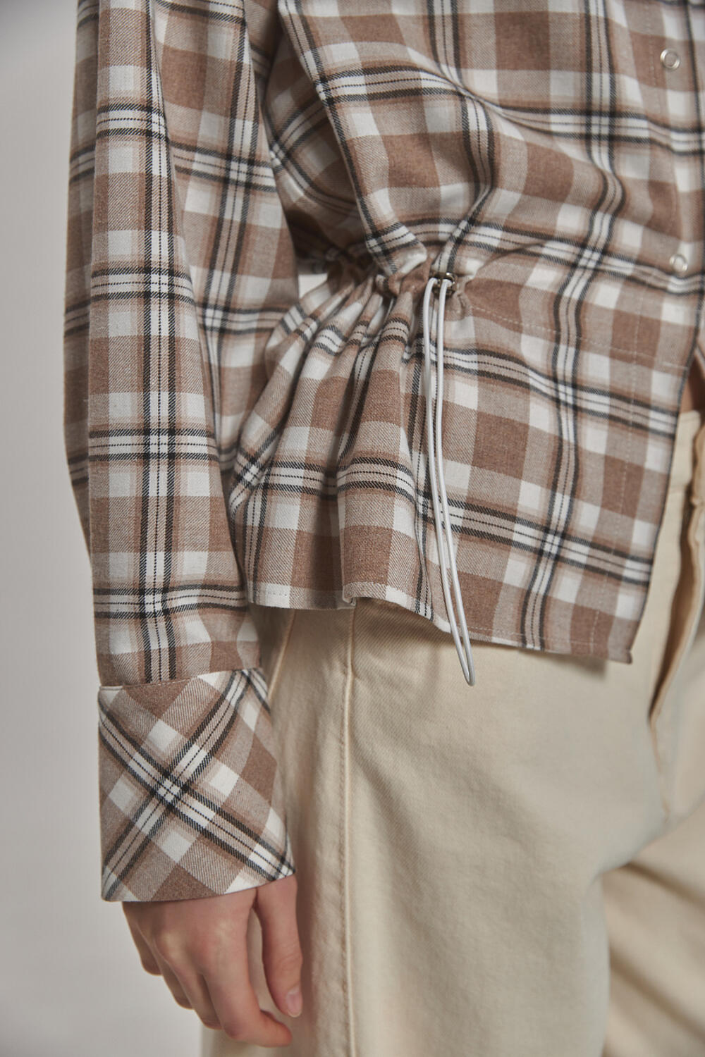 Сорочка Енбер Бежево-молочна, ХS