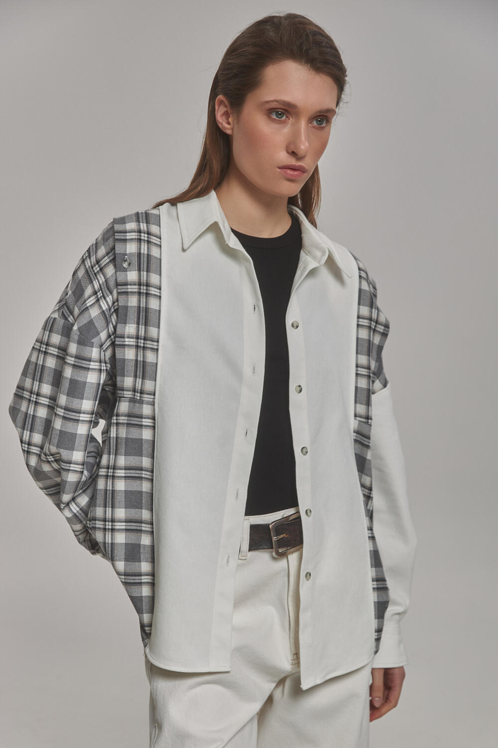 Сорочка Венель сіро-молочний, XS/S