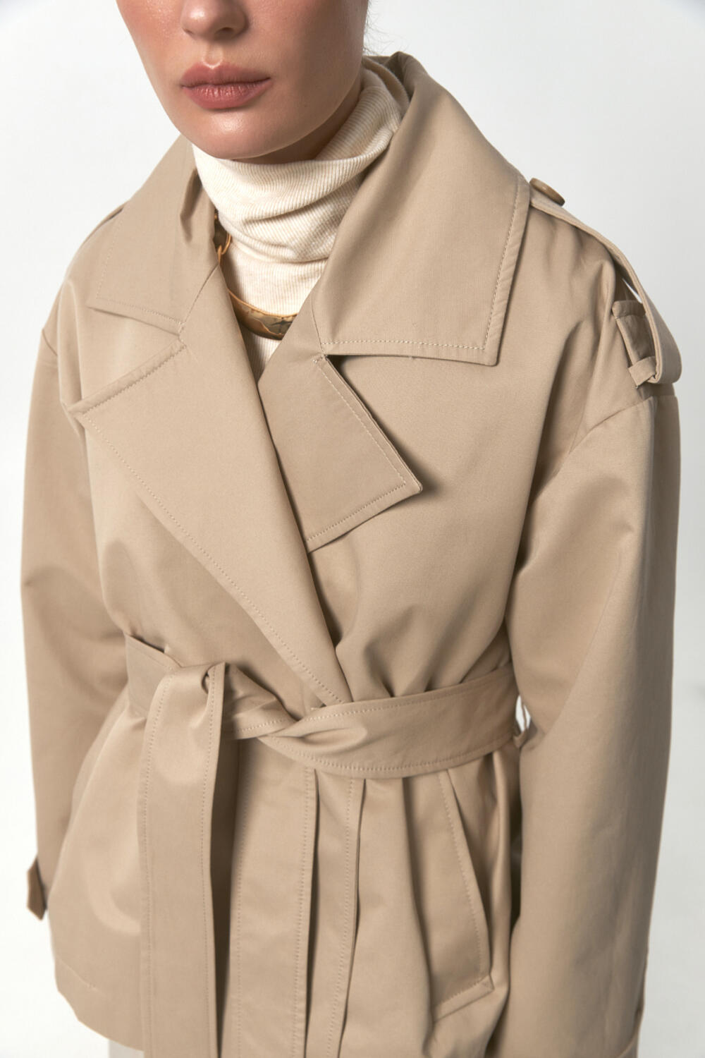 Тренч КАСТЕН Бежевий, S