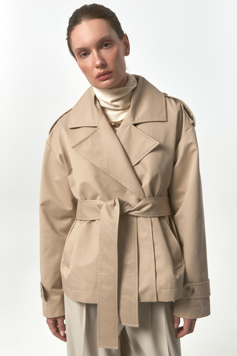 Тренч КАСТЕН Бежевий, S
