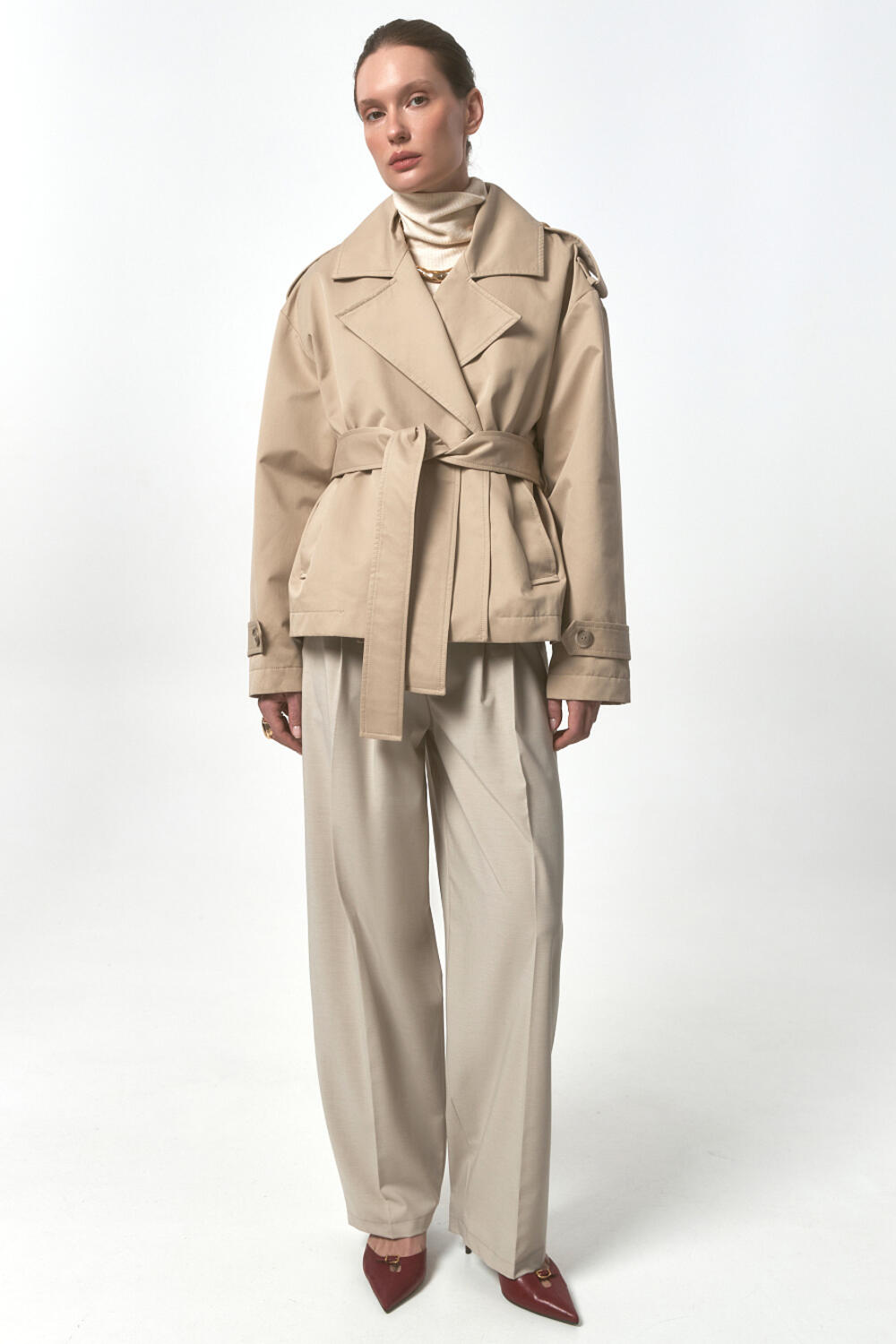 Тренч КАСТЕН Бежевий, S